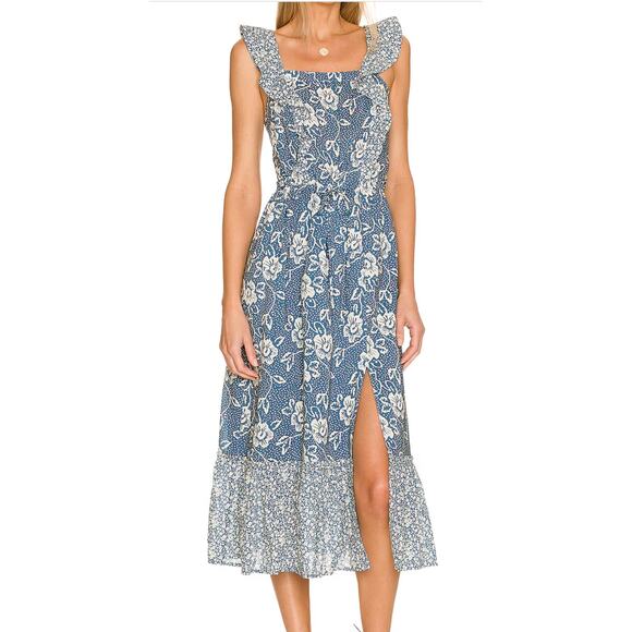 Paige Poppy Dress in Navy Medium - Picture 1 of 8